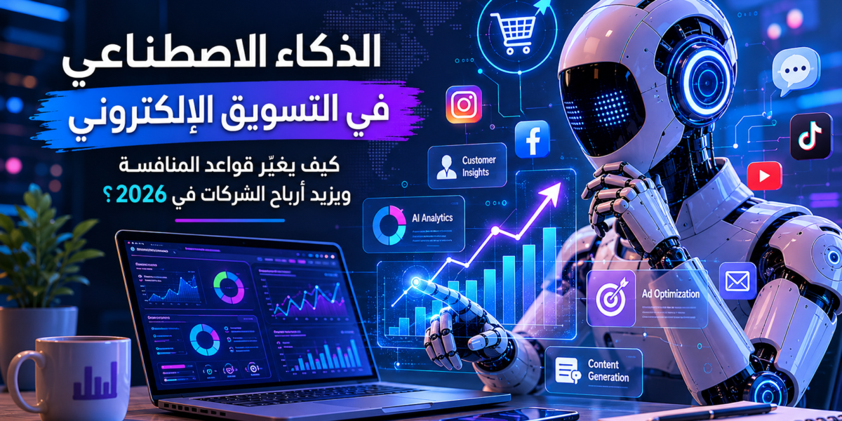 الذكاء الاصطناعي في التسويق الإلكتروني: كيف يغيّر قواعد المنافسة ويزيد أرباح الشركات في 2026؟