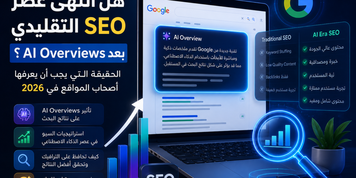 هل انتهى عصر SEO التقليدي بعد AI Overviews؟ الحقيقة التي يجب أن يعرفها أصحاب المواقع