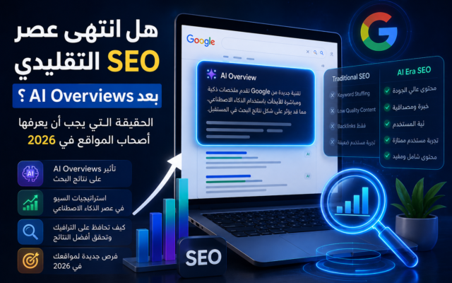 هل انتهى عصر SEO التقليدي بعد AI Overviews؟ الحقيقة التي يجب أن يعرفها أصحاب المواقع