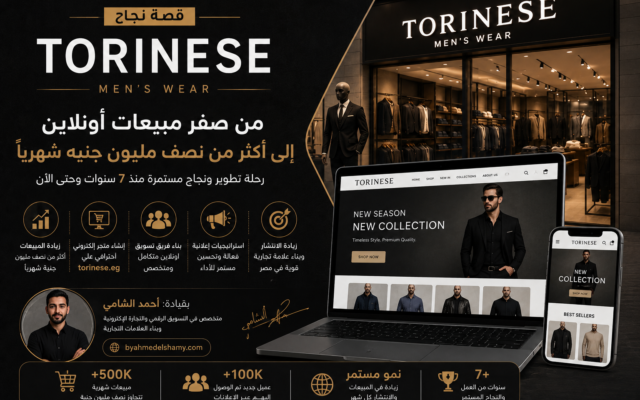 قصة نجاح تورينيزي: رحلة بناء علامة تجارية رجالية قوية في مصر