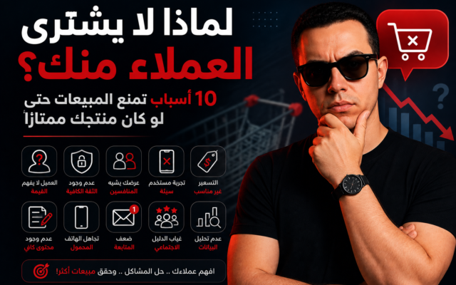 لماذا لا يشتري العملاء منك؟ 10 أسباب تمنع المبيعات حتى لو كان منتجك ممتازاً