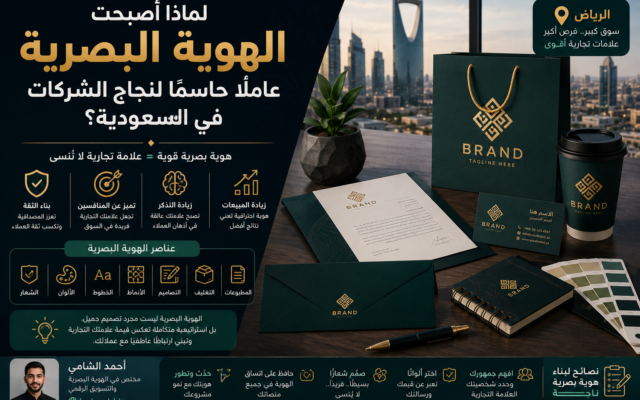 لماذا أصبحت الهوية البصرية عاملًا حاسمًا لنجاح الشركات في السعودية؟