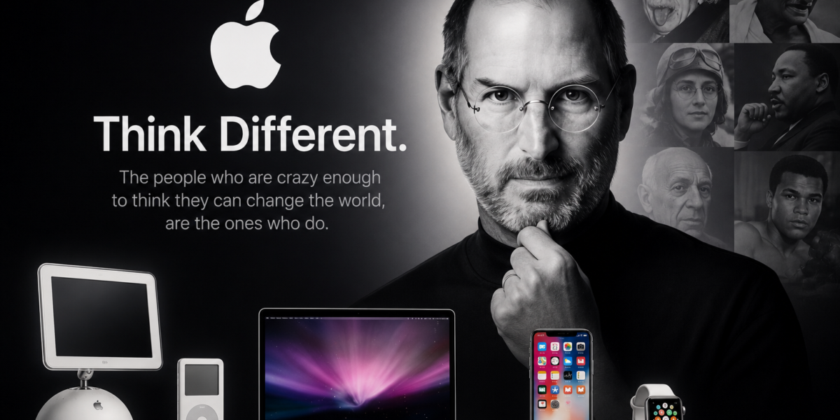 Think Different: كيف غيّرت آبل مفهوم التسويق وبنت واحدة من أقوى العلامات التجارية في العالم؟