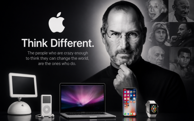 Think Different: كيف غيّرت آبل مفهوم التسويق وبنت واحدة من أقوى العلامات التجارية في العالم؟