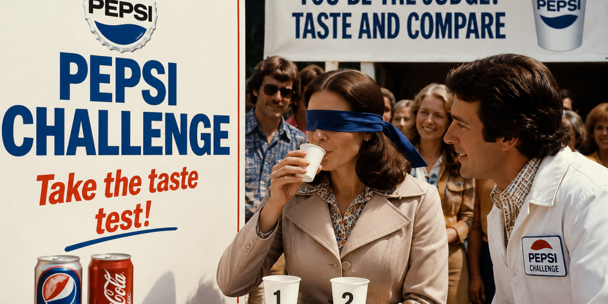 تحدي بيبسي (Pepsi Challenge): الحملة التسويقية التي غيّرت تاريخ المنافسة بين بيبسي وكوكاكولا