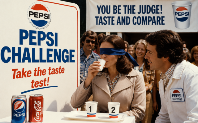 تحدي بيبسي (Pepsi Challenge): الحملة التسويقية التي غيّرت تاريخ المنافسة بين بيبسي وكوكاكولا