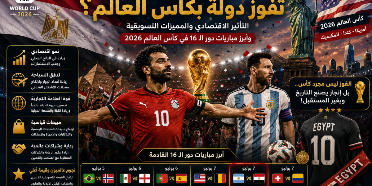 عندما يفوز منتخب بكأس العالم.. ماذا يحدث بعد صافرة النهاية؟ وكيف تتحول البطولة إلى مليارات من الدولارات؟